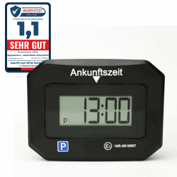 Upgrade4cars Elektronische Parkscheibe mit Deutscher Zulassung vom KBA | Parkuhr elektrisch mit Batterie | Automatisch & Digital | Autozubehör Geschenke für Frauen und Männer