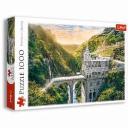 Trefl 10724 Santuary, 1000 Elemente-Kolumbianische Basilika, Südamerika, DIY, kreative Unterhaltung, Klassische Puzzles für Erwachsene und Kinder ab 12 Jahren, Heiligtum von Las Lajas, Kolumbien