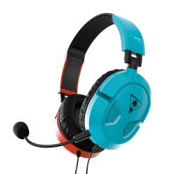 Turtle Beach Recon 50 Rotes/Blaues Gaming-Headset für PS5, PS4, Xbox Series X|S, Xbox One und PC