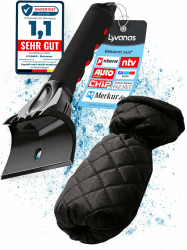 LYVANAS Eiskratzer Auto mit Handschuh TESTSIEGER 2025* - “Eismonster” Profi Scheibenkratzer Auto trifft auf den “Besten Eiskratzer Auto Handschuh“ - top Effizienz kombiniert mit 100% Komfort