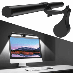 OOWOLF Computer Monitor Lampe, 41cm Lichts Original Design USB Bildschirmlampe, e-Reading Lampe stufenlos dimmbare Helligkeiten 3 Farbton, Augenpflege, Kein Bildschirm Blendung Flimmern