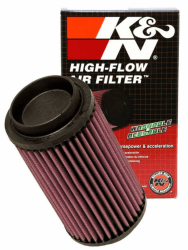 K&N PL-1003 Motorrad Tauschluftfilter, Rot