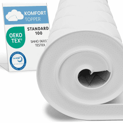 ELONEO Komfortschaum Matratzen Topper 80x200cm, 6 cm Höhe, atmungsaktiver Matratzentopper, Matratzenauflage für Bett und Boxspringbett