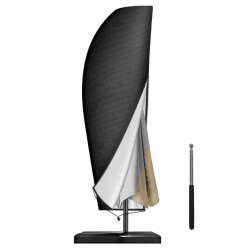 Sonnenschirm Schutzhülle mit Stab, Ampelschirm Schutzhülle 2 bis 4 M Schirmhülle, Wetterfeste, UV-Anti, Winddicht und Schneesicher, Outdoor Abdeckung Sonnenschirm(265 X 40 / 70 / 50 CM)