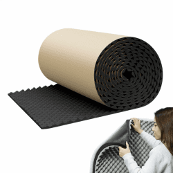 100x50cm Dämmmatte Auto Schallschutzmatte Isolierung Matte Schaumstoff Selbstklebend Dämmmatten Raum Akustikschaumstoff Schall Dämmung Feuerfest, Feuchtigkeitsfest Schalldämmung Wand Schallabsorber