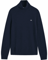 GANT Damen Extrafine Lambswool Rollneck Pullover XXL Evening Blue
