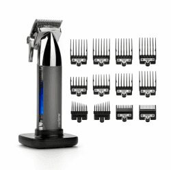 BaByliss Super-X Metal Professioneller Haarschneider, 13-teiliges Set, Anthrazit, E996E