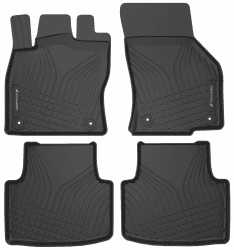 WALSER Premium Fussmatten Auto kompatibel mit VW Passat B8/B8 Variant 08/2014-Heute, 100% passgenaue Gummimatten Auto - Made in EU, robuste Fußmatten Auto, Auto Fußmatten, Fußmatte Auto