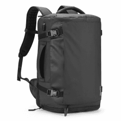 HOMIEE Reiserucksack 40L Großer Rucksack Herren Wasserdicht 15.6-17.3 Zoll Laptoprucksack Handgepäck Kabinenrucksack Daypack mit schuhfach für Reise Weekender Trip Wandern Camping Schwarz