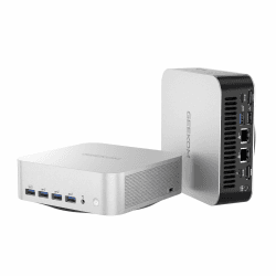 GEEKOM AI Mini PC A8 Max AMD Ryzen 9 8945HS(8 Kerne 16 Threads, bis zu 5.2 GHz), 2.5Gbps Dualer LAN Port Mini Gaming PC mit 32GB DDR5 2TB SSD, Mini PC Windows 11 Pro | WIFI 6E | BT 5.2 | USB4 | 8K UHD