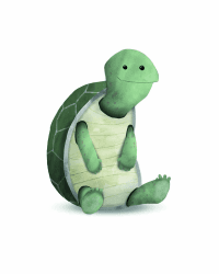 Komar Wandbild | Cute Animal Turtle | Poster, Bild, Wohnzimmer, Schlafzimmer, Dekoration, Kunstdruck | ohne Rahmen | P111B-40x50 | Größe: 40 x 50 cm (Breite x Höhe)