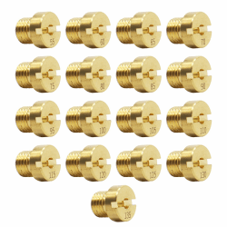 HISports Vergaser Düsen M6 Hauptdüsenset Satz 55-135 (55，60，65，70，75，80，85，90，95，100，105，110， 115，120，125，130，135) Vergaser Düse Kompatibel mit Gasgrill Roller Motorrad Schaltmoped Dellorto & Mikuni