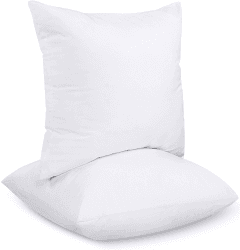 Utopia Bedding 2er Set Kissenfüllung 40 x 40 cm, Innenkissen Füllkissen Kopfkissen Sofakissen (Weiß)