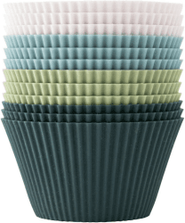 Lesipee Cupcake-Formen, Muffinformen aus Silikon Backform Standard Silikonformen für Muffins 4 Farben, 12er-Set Wiederverwendbare BPA-frei für Kuchen und Pudding, Oster-Muffinformen (12er-Set)