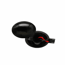 Satz LED Seitenblinker kompatibel mit Alfa/Fiat/Ford/Lancia diverse Modelle - Smoke - inkl. dynamischem Lauflicht, Rauchgrau
