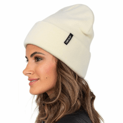 FURTALK Damen Cuffed Beanie Herren Mütze Unisex weiche warme Strickmütze Beige Einheitsgröße
