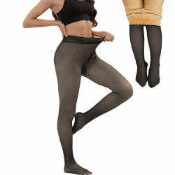 Merlvida Strumpfhosen Damen Winter High Waist Thermo Strumpfhose Gefütterte Leggings Warme Fleece Winterstrumpfhose Gefälschte Durchscheinend Thermostrumpfhose Pantyhose 1-3 Paar 220g Schwarz (5-20℃) S-M