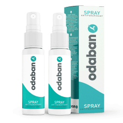 ODABAN Antitranspirant Deo Spray, 2er Set, 2x30ml I Deo gegen starkes Schwitzen mit Aluminium I Anti Schweiß bei übermäßigem Schwitzen, Hände, Achsel und Kopf I Geeignet für sensible Haut