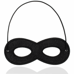 TK Gruppe Timo Klingler Kostümheld® Bandit Augenmaske schwarz, Einbrecher Maske für Kinder & Erwachsene an Fasching & Karneval (Mengenauswahl) 1x