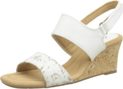 Clarks Damen Kyarra Faye Keilsandale 41 EU White Leather