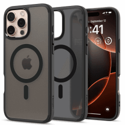 Spigen für iPhone 16 Pro Hülle [Anti-Yellowing] Ultra Hybrid MagFit Case Handyhülle Transparent Dünn Slim Kompatibel mit MagSafe -Frost Black