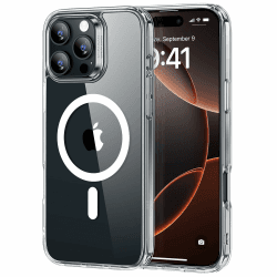 ESR für iPhone 16 Pro Hülle, kompatibel mit MagSafe, zertifizierter Militärschutz, Starke Magnetkraft, stoßfest und Kratzfest, magnetische Handyhülle, iPhone 16 Pro Case, Classic Hybrid Hülle, Klar iPhone 16 Pro B-Klar