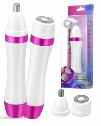 NUMIFUN Nasenhaartrimmer Frauen, Elektrischer Schmerzfreier Gesichtshaarentferner Für Frauen, Nasenhaarschneider Ohrhaartrimmer, USB-Typ C Aufladung, IPX7 Wasserdichte, Leicht Zu Reinigen, Weiß