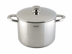 STAINLESS STEEL POT WITH LID 22 cm.