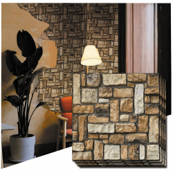 szdianhai 3d Wandpaneele Selbstklebende,3D Steinwandpanele selbstklebend für Wohnzimmer, Esszimmer, Schlafzimmer, Bad, und Küche,10 Stücken 30 * 30cm