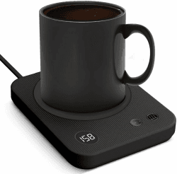 Lesipee Kaffeebecherwärmer, elektrischer Kaffeewärmer mit automatischer Abschaltung für Bürotisch, Kerzenwärmer mit 3 Temperaturen, Getränkewärmer für Kakao, Geburtstagsgeschenke