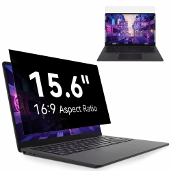 Laptop Sichtschutz 15.6 Zoll Seitenverhältnis 16:9, Anti Blaulicht Blendschutz Displayschutz, Abnehmbarer Blickschutzfolie Sichtschutzfilter Kompatibel mit Lenovo/HP/Dell/Acer/Samsung/Asus/Toshiba 15,6 Zoll Laptop 16:9 Black Privacy for Laptop