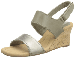 Clarks Damen Kyarra Faye Keilsandale 42 EU Olive Leather