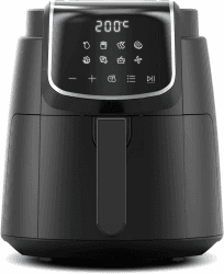 Midea MF-CN40C2 Heißluftfritteuse 4L, Ölfreie Airfryer 1500W, 8 Vorprogrammierte Kochmodi, 35-200℃, Backen, Braten, Grillen, Auftauen, Schüttelalarm, 60-Minuten Timer, 41 Rezepten, Spülmaschinenfest