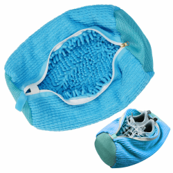 PIWOSGOL Schuhwaschbeutel, Schuhwaschbeutel Waschmaschine, Waschbeutel Schuhe, Schuhe Waschbeutel Sneaker, Shoe Wash Bag, Wiederverwendbarer Waschbeutel Für Turnschuhe, Tennisschuhe (Blau)