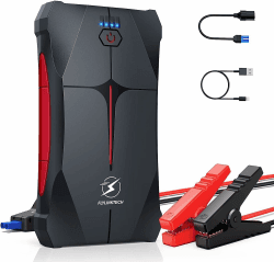 FLYLINKTECH Starthilfe Powerbank, 3500A Spitzstrom Tragbare Auto Starthilfe 12V für 6.0L Benzin und 5.0L Dieselmotor, IP66 Wasserdicht Starter Powerbank mit LED Taschenlampe