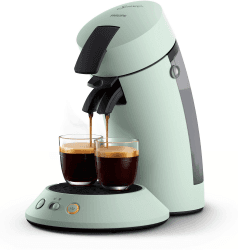 Philips Senseo Original Plus, Kaffeepadmaschine (Kaffeestärkewahl, Kaffee Boost Technologie, aus recyceltem Plastik), mint, (CSA210/20)