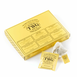 TWG Tea | Tea Taster Selection | Teebox mit 6 Sorten | Exklusive Teemischungen | 30 Handgenähte Teebeutel aus Baumwolle | Geschenkset