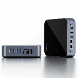 DreamQuest Mini PC,Intel Ν95 32GB DDR4+1TB M.2 NVMe SSD, vorinstalliertes Windows 11 Pro, WiFi 5/BT5/USB 3.2/4K@60 Hz/Gigabit Ethernet Mini Computer, Geeignet für Zuhause/Büro