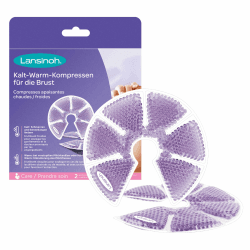 Lansinoh 3-in-1 Thermoperlen - Kühlpads & Wärmekissen für die Brust - mit Milchpumpe kombinierbar- 2 Stück inkl. Schutzvlies | 2 Stück (1er pack)
