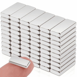 60Stück Kleine Magnete Stark, 12x5x2mm Neodym Magnete Extra Stark, Magneten für Magnettafel, Starker Magnet Magnetplatten, Magnet Rechteckige für Küchenschrank, Büro, Whiteboard, Pinnwand, Magnetboard