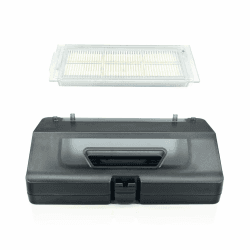 Für Viomi Wassertank-Staubbox-Filter, 2-in-1-Wassertank-Auffangbox-Filter für VIOMI V2 V2 PRO V3 Roboter-Staubsauger-Teil (schwarz)
