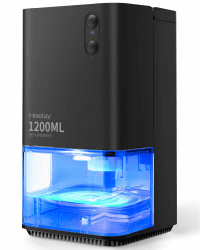 Luftentfeuchter 1200ML,Heelay® Luftentfeuchter Elektrisch Entfeuchter Energiesparend,Tragbar,Ultra Leise,Auto Abschaltung,7 Farbiges Licht,Raumentfeuchter Dehumidifier für Schlafzimmer,Bad,Home