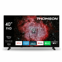 Thomson 40'' (100 cm) FHD – LED Fire TV – Alexa-Sprachsteuerung, AirPlay-Unterstützung, Triple Tuner, Bluetooth, HDMI, USB-Anschlüsse, AV IN und CI+ – 40FF2S34 – 2024