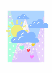 Komar Disney Wandbild Winnie Pooh Clouds | Kinderzimmer, Babyzimmer, Dekoration, Kunstdruck | ohne Rahmen | WB088-50x70 | Größe: 50 x 70 cm (Breite x Höhe)