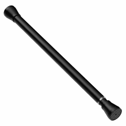 AIZESI 1 Stück Spannstangen für Fenster 45,7 bis 71,1 cm, schwarze kleine Gardinenstangen 2,2 cm