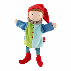 sigikid 43345 Handspielpuppe, Mehrfarbig/Kasper, OneSize