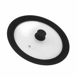 Universaldeckel,Pfannendeckel Universal,MultifunktionalerPfannendeckel, Hitzebeständiger Glasdeckel mit Silikonrand, Geeignet für Pfannen und Töpfe (28-30-32cm)