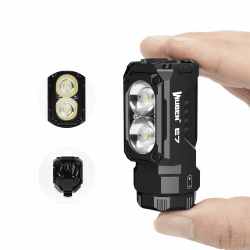 WUBEN E7 1800 Lumen wiederaufladbare Mini-Taschenlampe mit Magnet – superhelle 6 Modi EDC-Taschenlampe, wiederaufladbare Typ-C-LED; IP68-Taschenlampe für Stirnlampen, Rettung, Camping