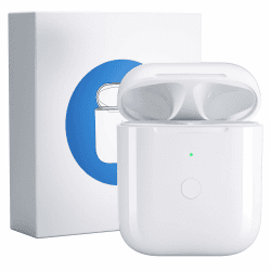 Kabelloses Ladecase Kompatibel mit Airpods 1 und 2 Generation, Wireless Charging Case Original Ersatz Replacement,Bluetooth Pairing Sync Button