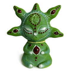 Außerirdische Statue, Alien Statue Garten, Skulptur Outdoor-Dekoration, Lustige Gartendeko Figuren, Geeignet für Bürogarten, Schlafzimmer, Outdoor-Garten dekorative Dekoration (A)